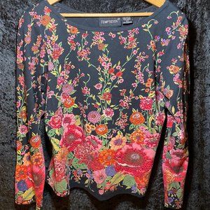 Temptation Sequined Black Long Sleeve (size L)